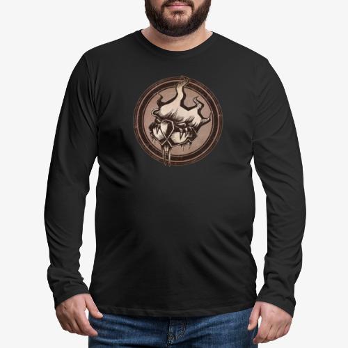 Wild Beaver Grunge Animal - Men's Premium Long Sleeve T-Shirt