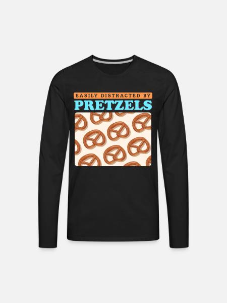 Pretzel Lover By Pretzels - Men's Premium Long Sleeve T-Shirt - black