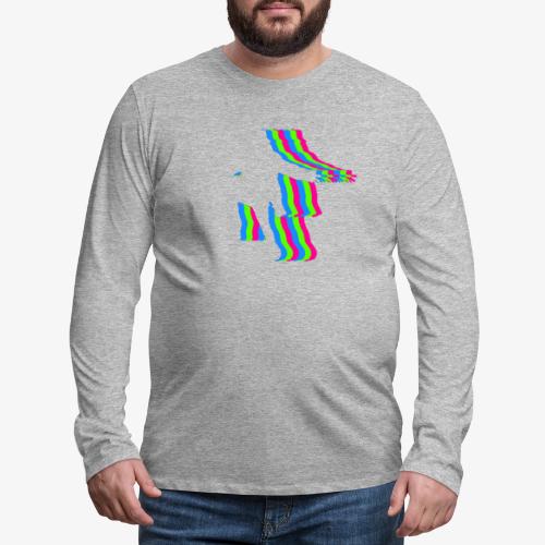 silhouette rainbow cut 1 - Men's Premium Long Sleeve T-Shirt