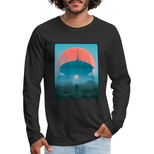 Astronaut Alien Outpost Design - Men's Premium Long Sleeve T-Shirt