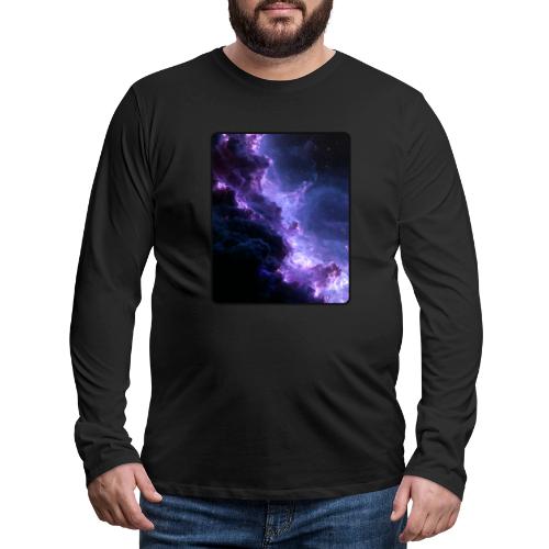 Purple Nebula Space Design - Men's Premium Long Sleeve T-Shirt