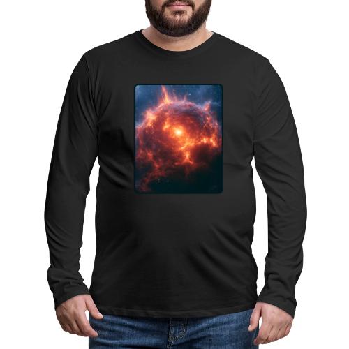 Exploding Supernova Space Art - Men's Premium Long Sleeve T-Shirt