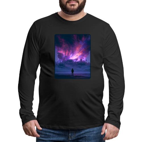 Cosmic Supernova Night Design - Men's Premium Long Sleeve T-Shirt