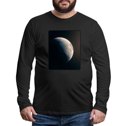 Crescent Moon Celestial Artwork - Men's Premium Long Sleeve T-Shirt