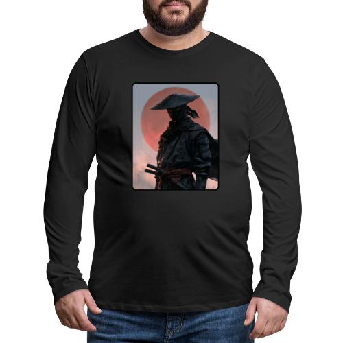 Ninja Warrior Under the Red Sun - Men's Premium Long Sleeve T-Shirt