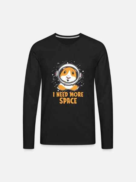 Guinea Pig Cavy - Men's Premium Long Sleeve T-Shirt - black