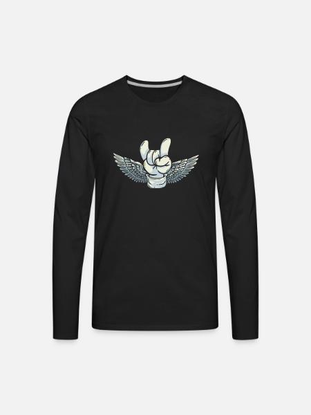 Electric Guitar - Men's Premium Long Sleeve T-Shirt - black