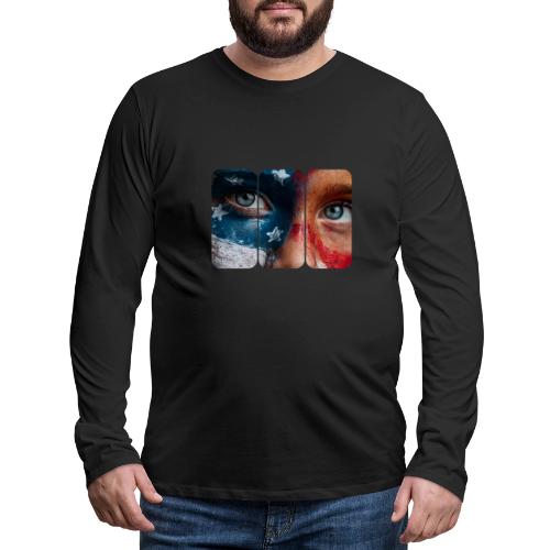 USA: Star-Spangled Glance - Men's Premium Long Sleeve T-Shirt