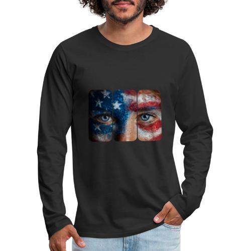 USA: Stars in Her Eyes - Men's Premium Long Sleeve T-Shirt