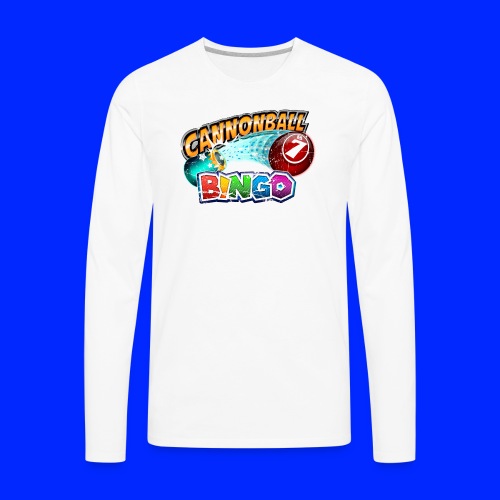 Vintage Cannonball Bingo Logo - Men's Premium Long Sleeve T-Shirt