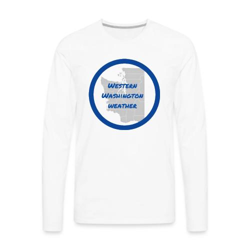 Western Washington Weather Logo - Men's Premium Long Sleeve T-Shirt