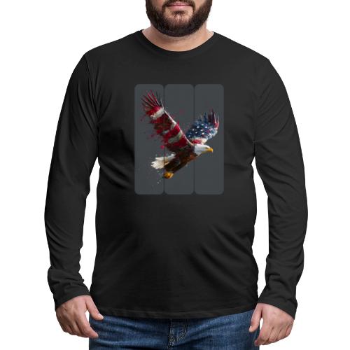 USA: Freedom in Flight - Men's Premium Long Sleeve T-Shirt