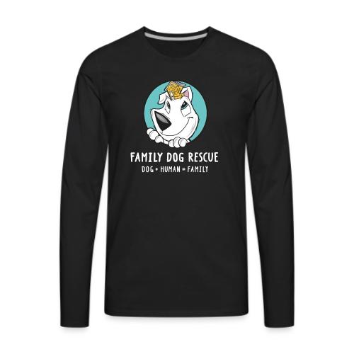 fdr logo (white tagline) - Men's Premium Long Sleeve T-Shirt