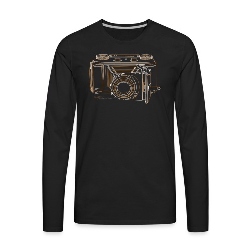Camera Sketches - Voigtlander Synchro Compur - Men's Premium Long Sleeve T-Shirt