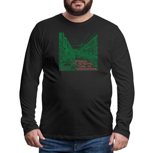 Surroundings Front/Back (Lighter Inks) - Men's Premium Long Sleeve T-Shirt