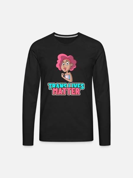 Trans Lives Matter - Men's Premium Long Sleeve T-Shirt - black