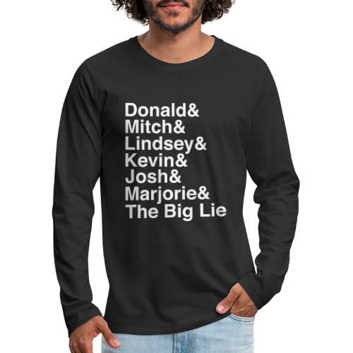 The Big Lie Name Stack - Men's Premium Long Sleeve T-Shirt