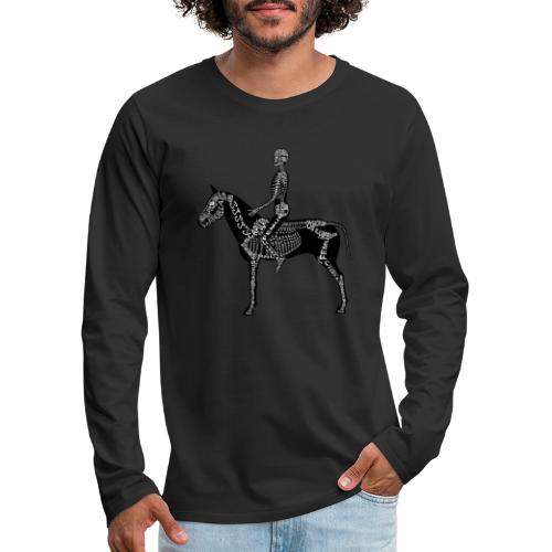 Skeleton Equestrian - Men's Premium Long Sleeve T-Shirt