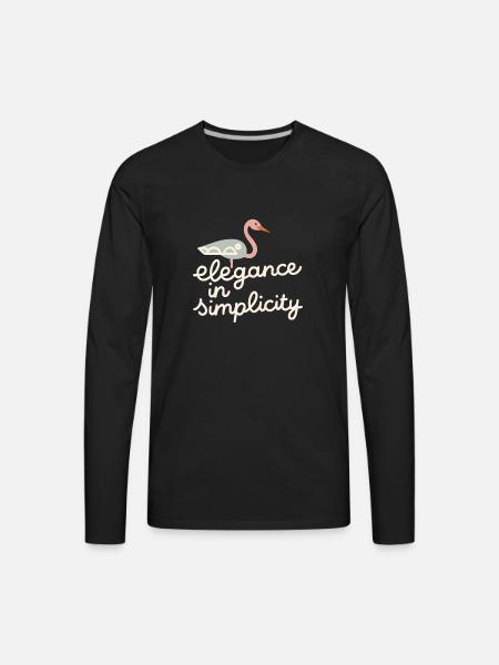 Elegance in simplicity - Men's Premium Long Sleeve T-Shirt - black