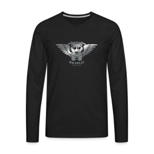 Wolfpilot Logo Silver - Men's Premium Long Sleeve T-Shirt