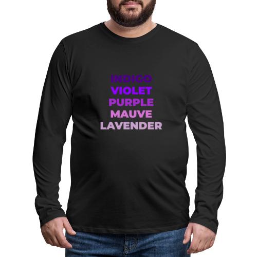 Shades of Purple - Men's Premium Long Sleeve T-Shirt