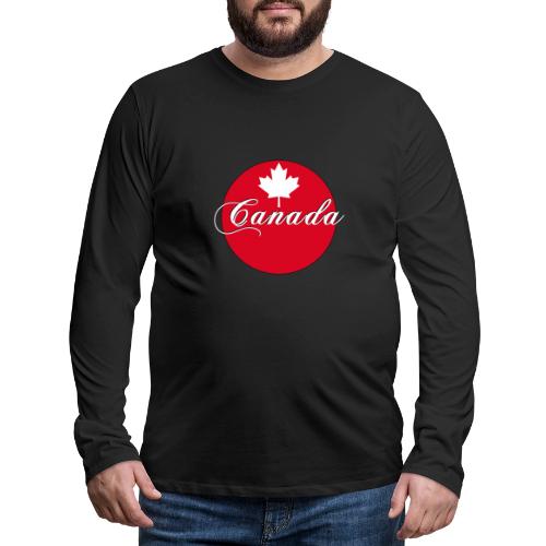 Canada in red and white - Men's Premium Long Sleeve T-Shirt