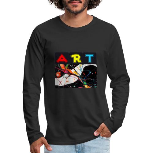 Art in Motion: Color Unleashed - Men's Premium Long Sleeve T-Shirt
