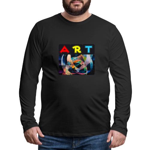 Art of Stripes and Shades - Men's Premium Long Sleeve T-Shirt