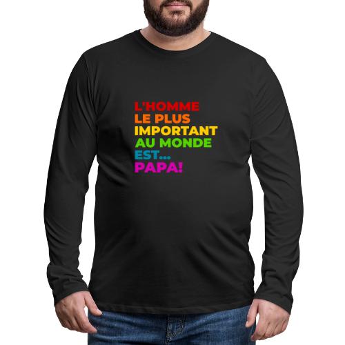 Dad: The Most Precious Man in the World - Men's Premium Long Sleeve T-Shirt