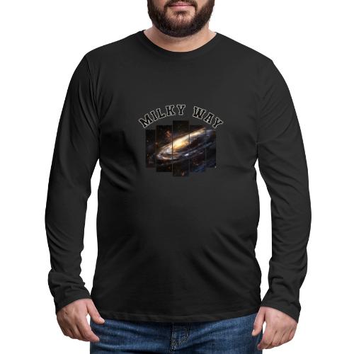 Milky way galaxy - Men's Premium Long Sleeve T-Shirt