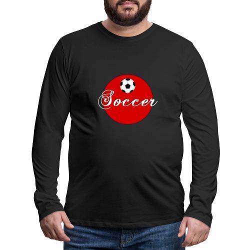 Soccer: Goal Circle - Men's Premium Long Sleeve T-Shirt