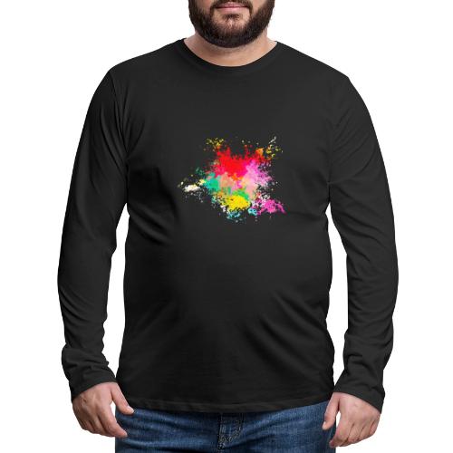 Psychedelic: Color Storm - Men's Premium Long Sleeve T-Shirt