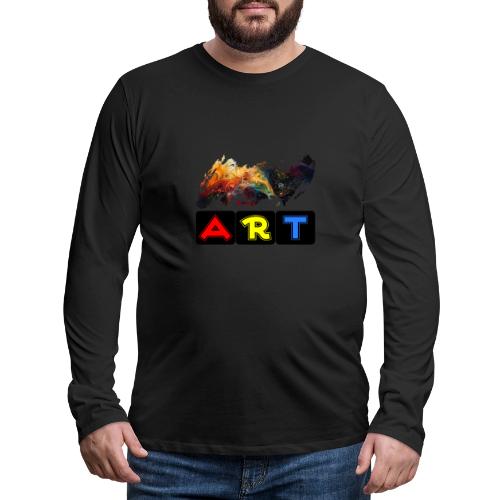 Pulse of Art - Men's Premium Long Sleeve T-Shirt