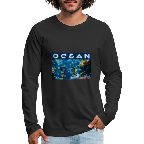 Ocean: Underwater Radiance - Men's Premium Long Sleeve T-Shirt