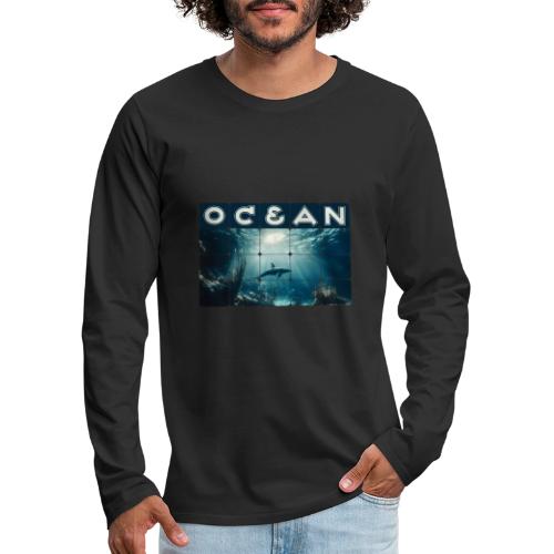 Ocean: Dolphin’s Serenity - Men's Premium Long Sleeve T-Shirt
