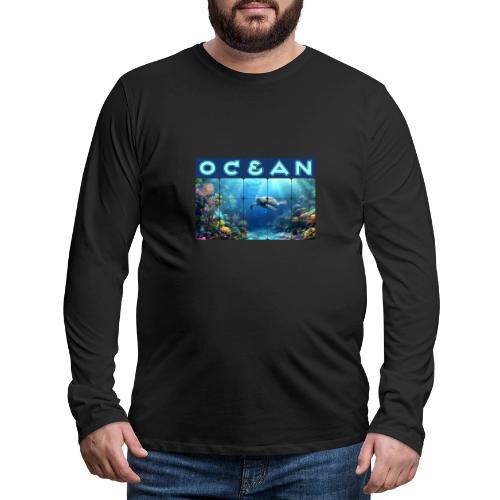 Ocean: Turtle Drift - Men's Premium Long Sleeve T-Shirt