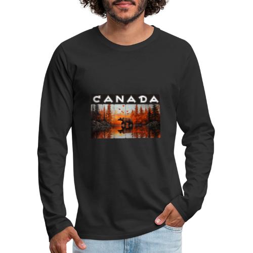 Canada Wilderness Art - Men's Premium Long Sleeve T-Shirt