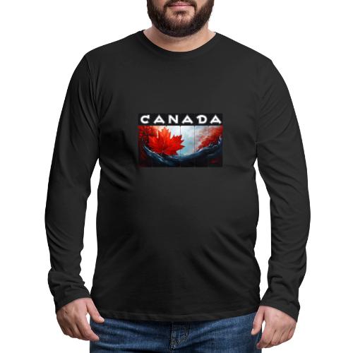 Canada Icon in Color - Men's Premium Long Sleeve T-Shirt
