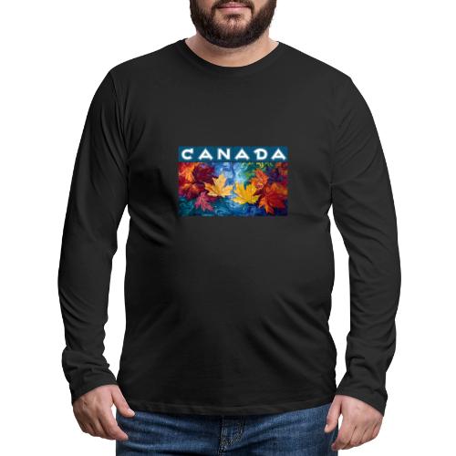 Canada in Brushstrokes - Men's Premium Long Sleeve T-Shirt