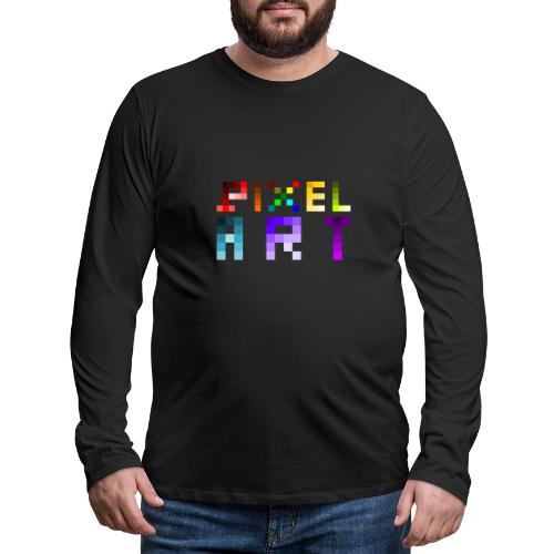 Pixel Art Spectrum - Men's Premium Long Sleeve T-Shirt