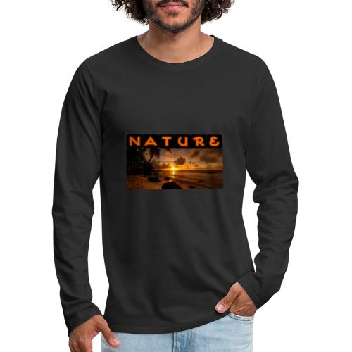 Nature: Golden Hour Escape - Men's Premium Long Sleeve T-Shirt