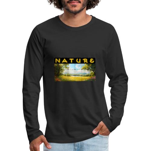 Nature: Summer Fields - Men's Premium Long Sleeve T-Shirt