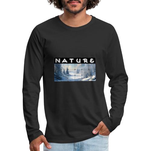 Nature: Frozen Horizon - Men's Premium Long Sleeve T-Shirt