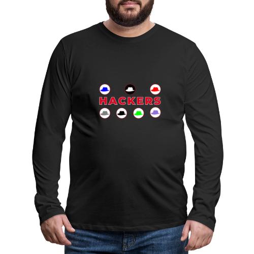 The Spectrum of Hackers - Men's Premium Long Sleeve T-Shirt