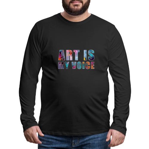 Art Is My Voice - Men's Premium Long Sleeve T-Shirt