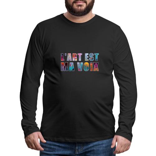 Art is my voice - Men's Premium Long Sleeve T-Shirt