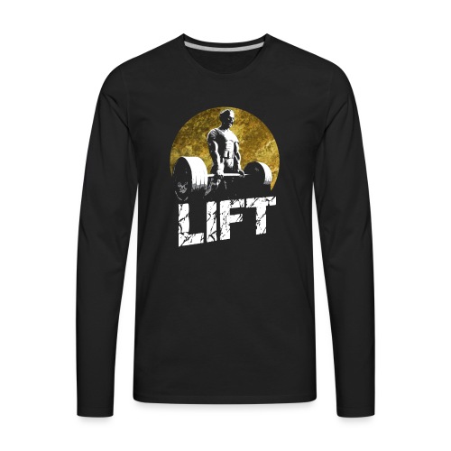 Weightlifting Fitness Gym Screamer - Men's Premium Long Sleeve T-Shirt