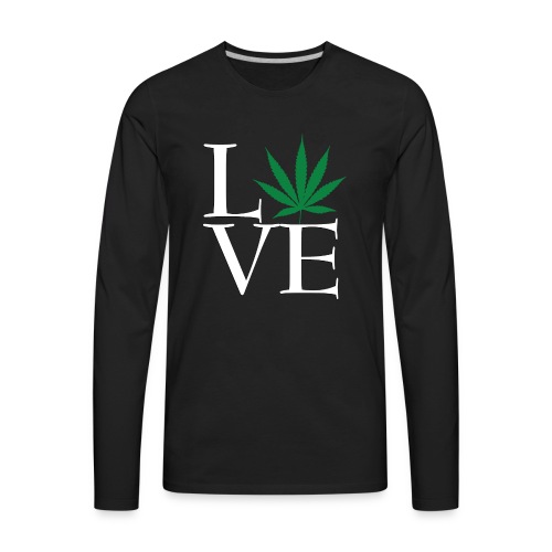 Love Weed - Men's Premium Long Sleeve T-Shirt