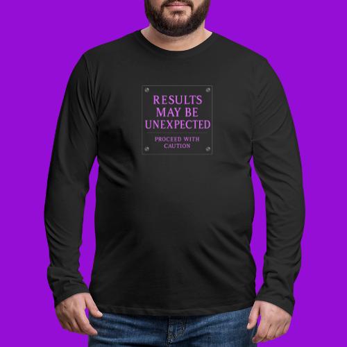 Results - Neon Purple - Men's Premium Long Sleeve T-Shirt