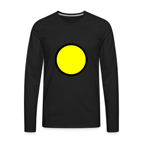 Circle yellow svg - Men's Premium Long Sleeve T-Shirt